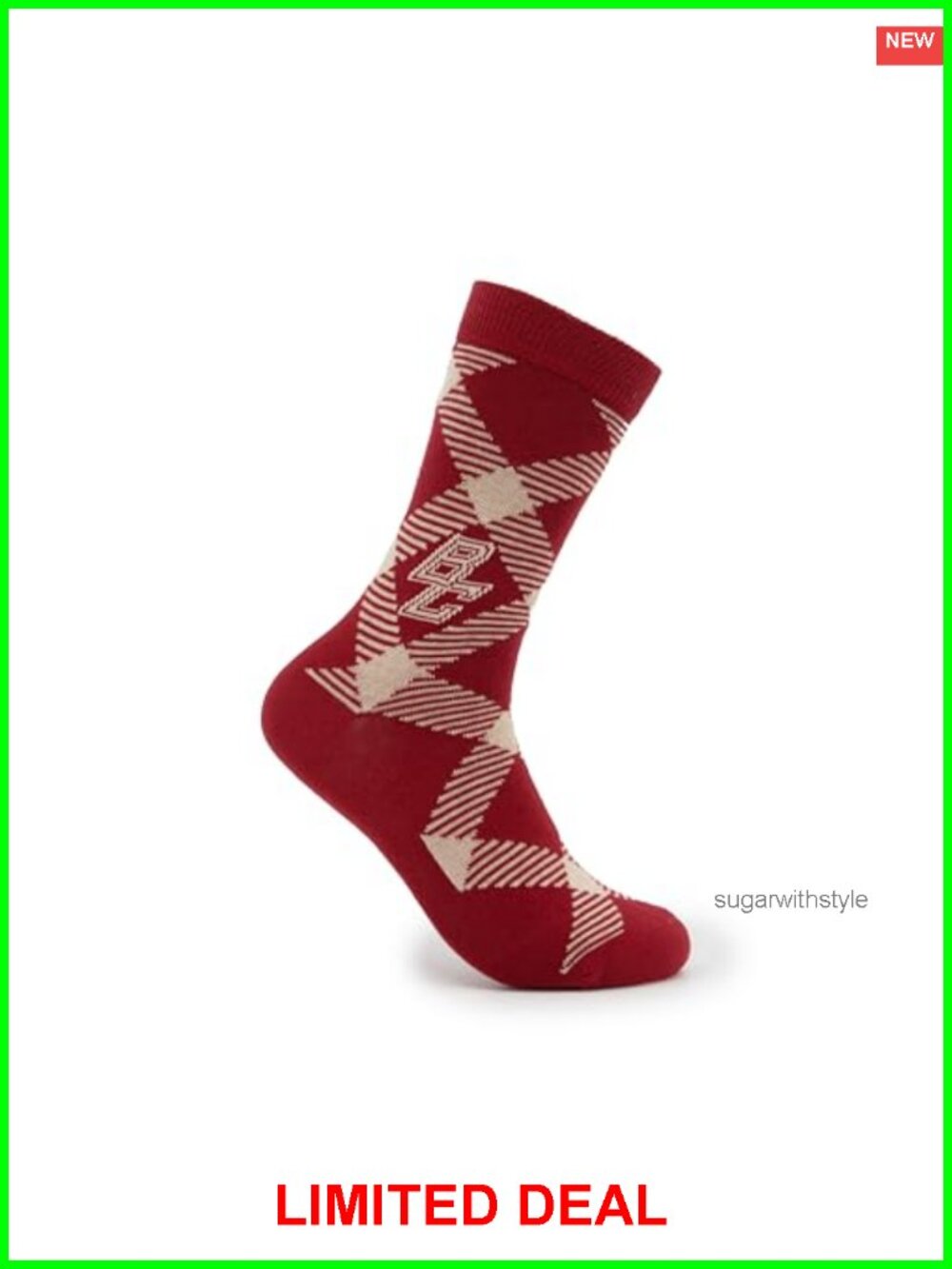 Cotton Dress Socks Collegiate Tartan Officially Licensed Gift